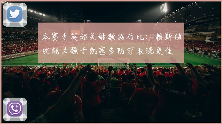 本赛季英超关键数据对比：赖斯助攻能力强于凯塞多防守表现更佳